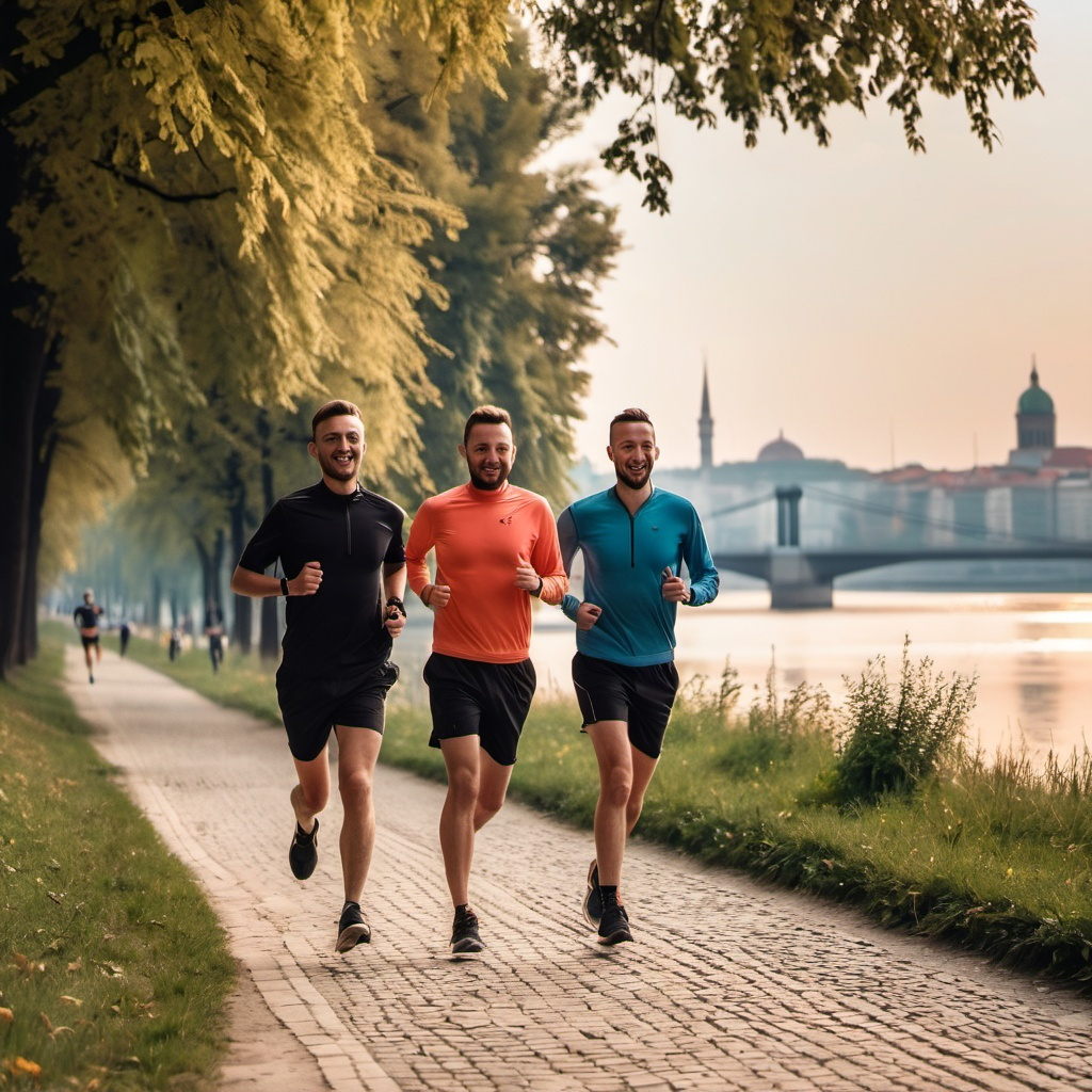 Adults having fun together