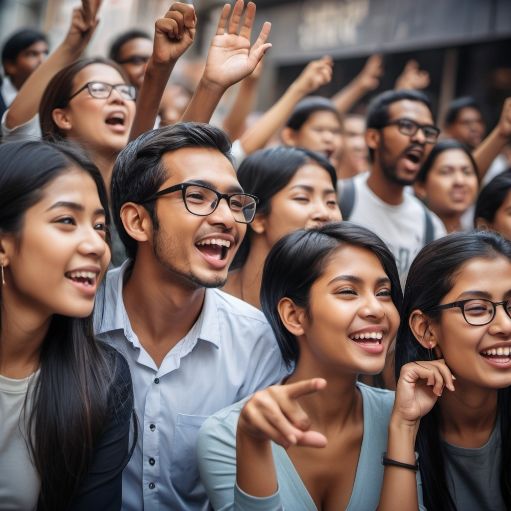 People showing their eloquence